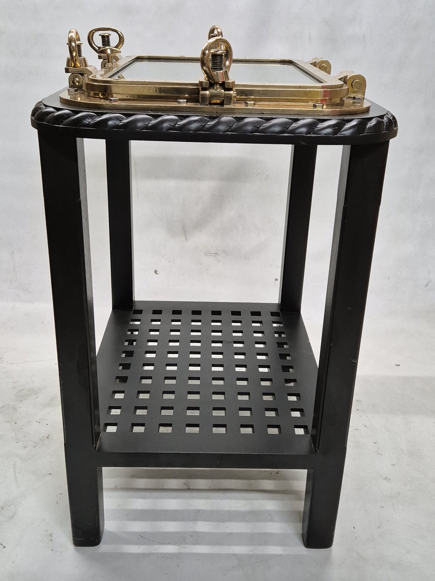 Outstanding Brass Ship's Porthole Window Transformed to a Table