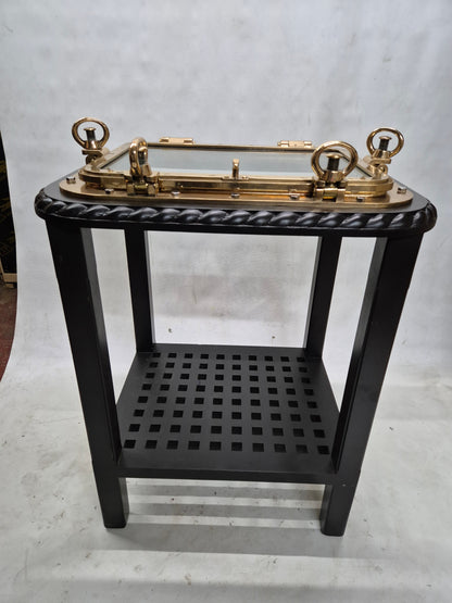 Outstanding Brass Ship's Porthole Window Transformed to a Table
