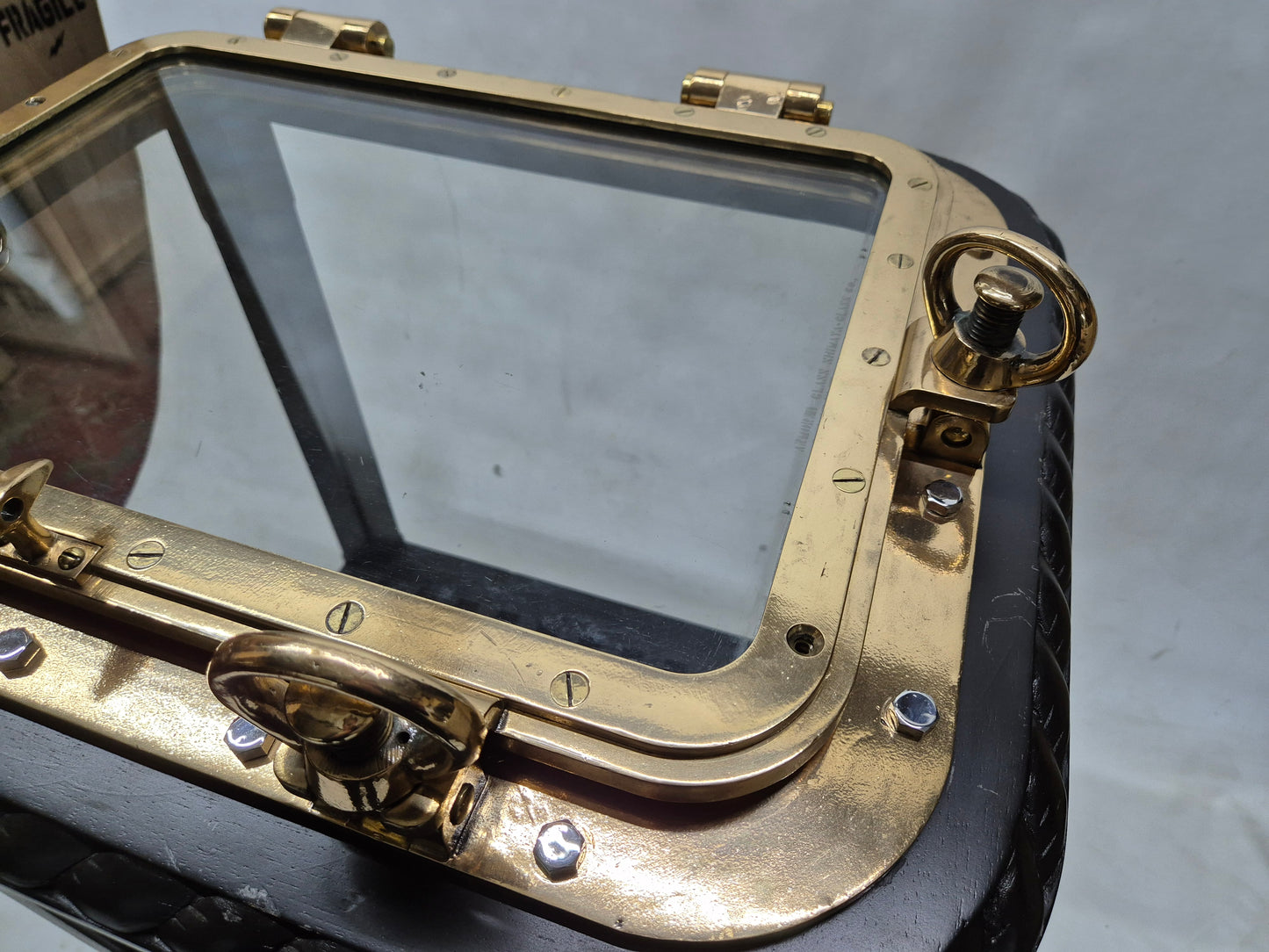 Outstanding Brass Ship's Porthole Window Transformed to a Table