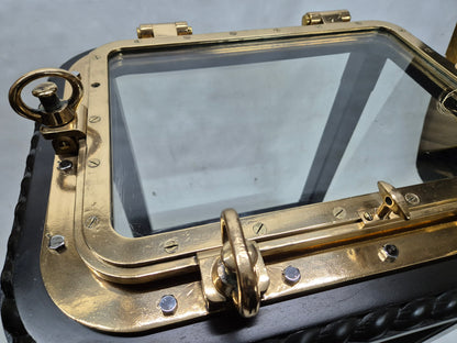 Outstanding Brass Ship's Porthole Window Transformed to a Table