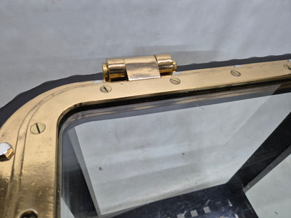 Outstanding Brass Ship's Porthole Window Transformed to a Table