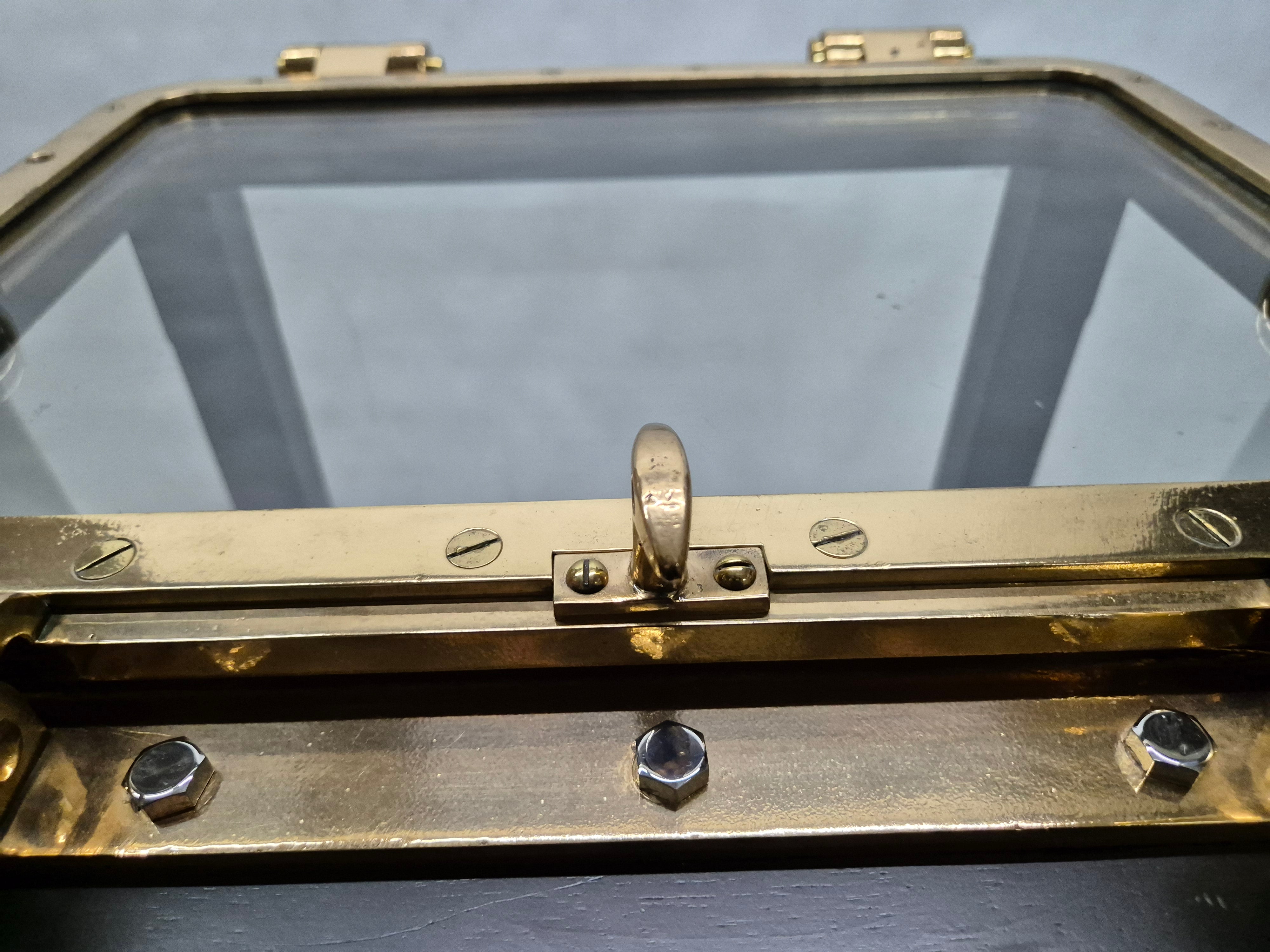 Outstanding Brass Ship's Porthole Window Transformed to a Table
