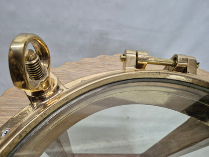 Brass Ship's Porthole Repurposed as a Table