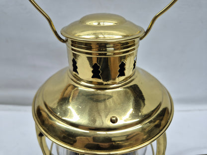 Solid Brass Ship's Lantern by Perko of Brooklyn, New York
