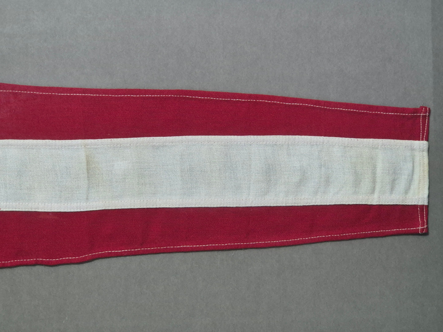 Vintage Framed Maritime Signal Pennant with Rope & Toggle