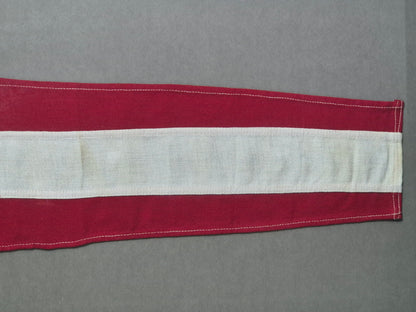 Vintage Framed Maritime Signal Pennant with Rope & Toggle