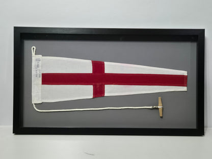 Framed Maritime Signal Pennant Numeral Eight