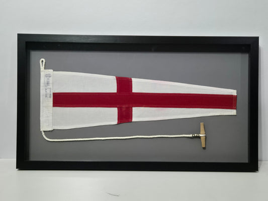 Framed Maritime Signal Pennant Numeral Eight