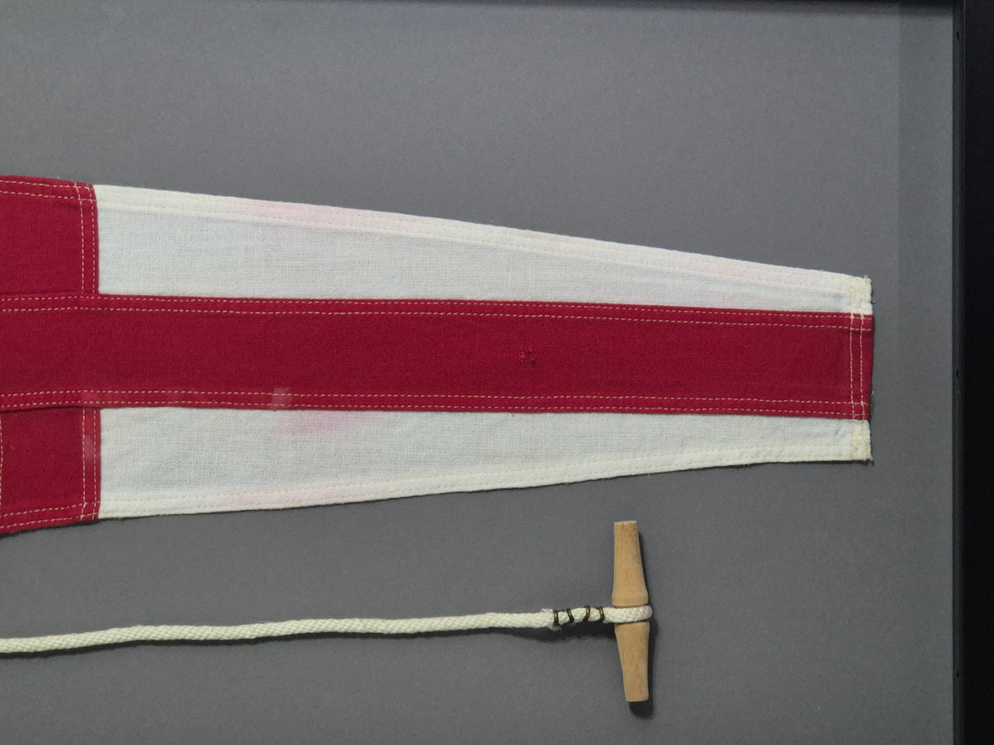 Framed Maritime Signal Pennant Numeral Eight