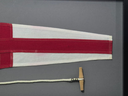 Framed Maritime Signal Pennant Numeral Eight