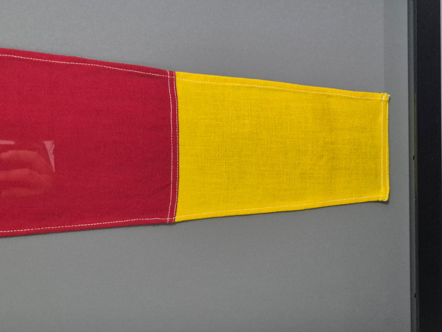 Framed Maritime Signal Pennant Numeral Three