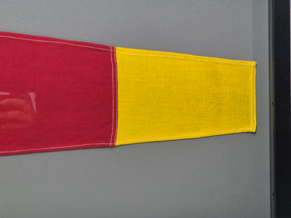 Framed Maritime Signal Pennant Numeral Three