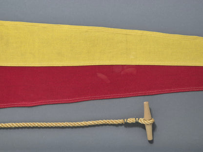 Framed Maritime Signal Pennant Numeral One