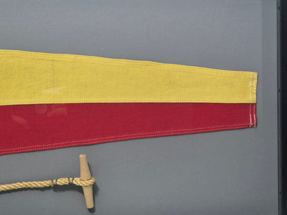 Framed Maritime Signal Pennant Numeral One