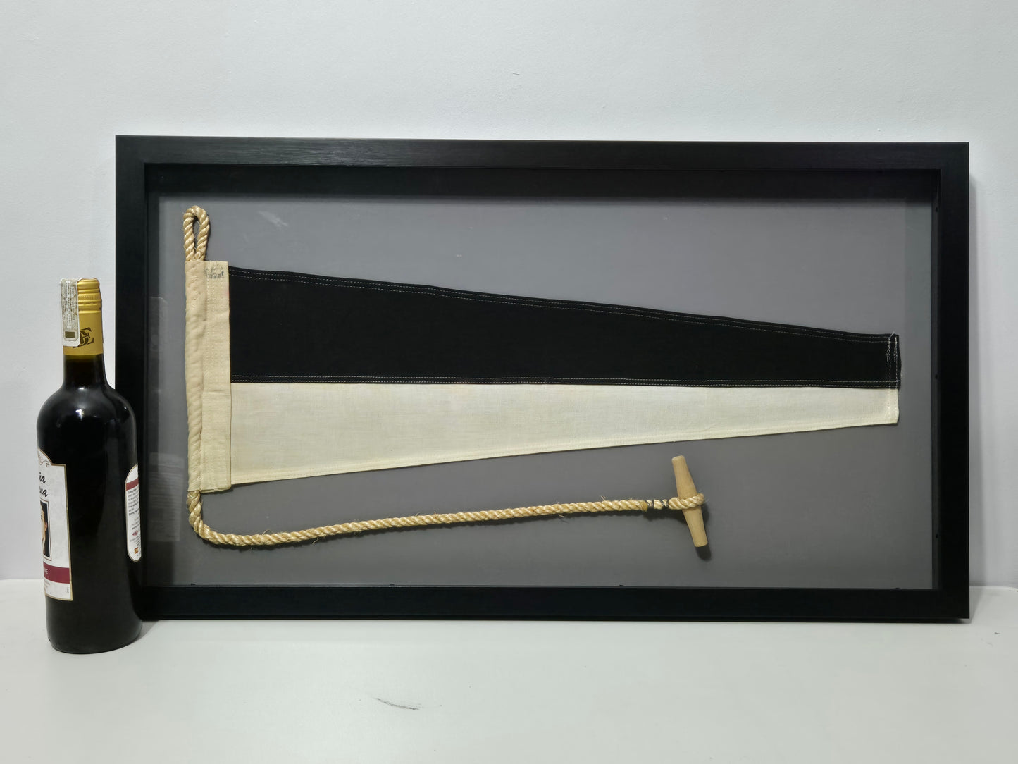 Framed Maritime Signal Pennant Numeral Five