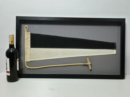 Framed Maritime Signal Pennant Numeral Five