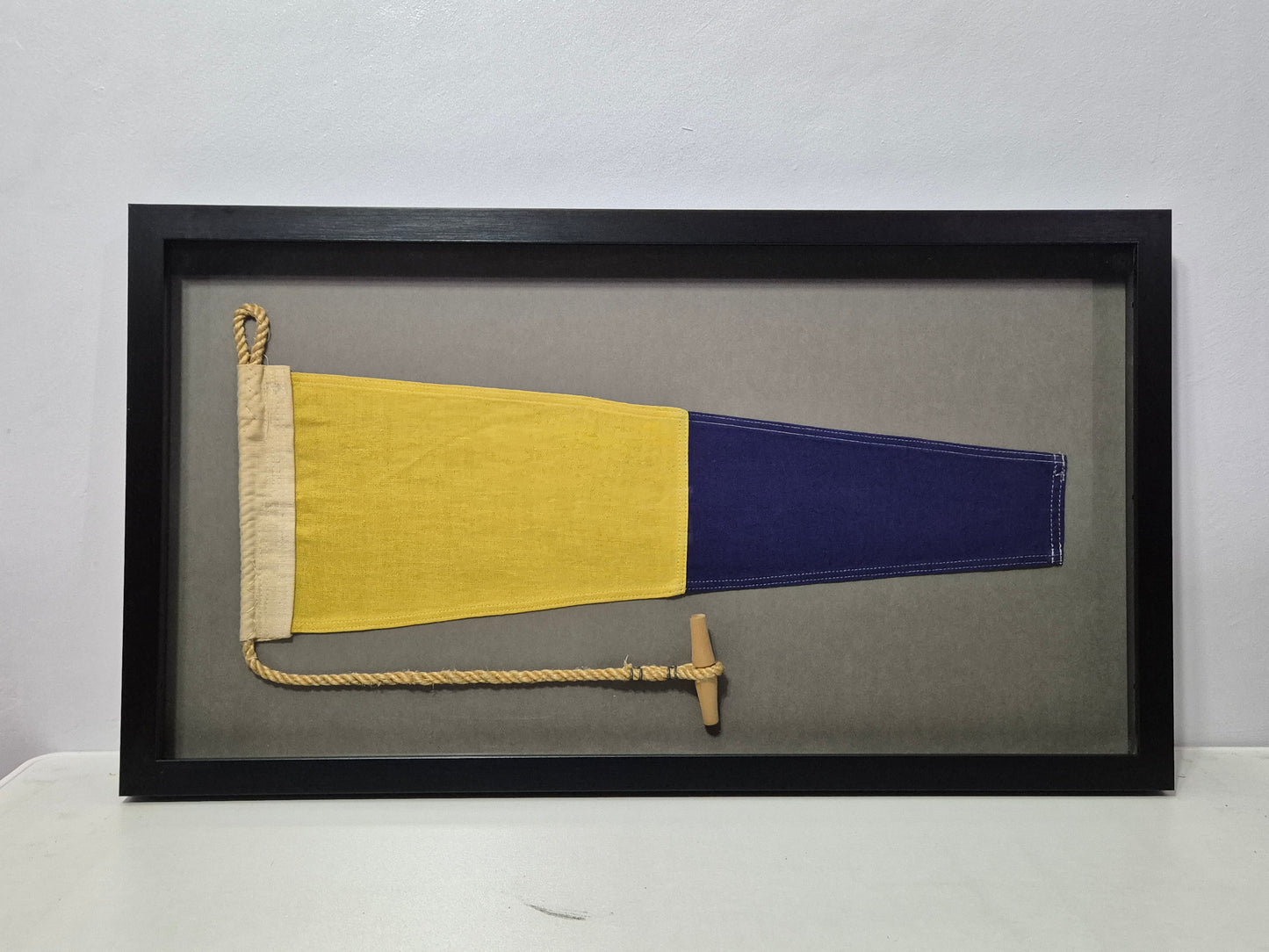 Framed Maritime Signal Pennant Numeral Two