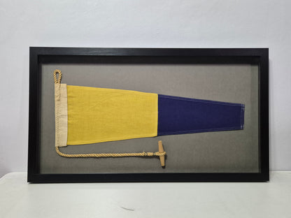 Framed Maritime Signal Pennant Numeral Two