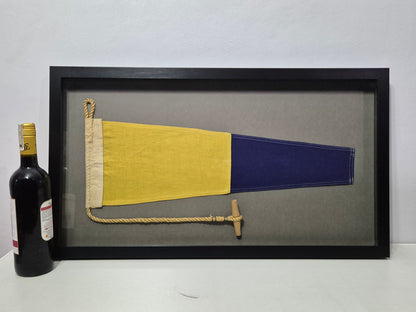 Framed Maritime Signal Pennant Numeral Two