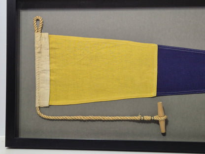 Framed Maritime Signal Pennant Numeral Two