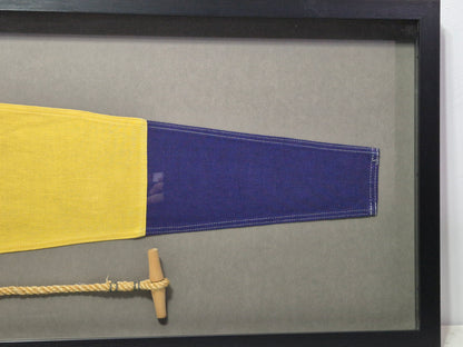 Framed Maritime Signal Pennant Numeral Two