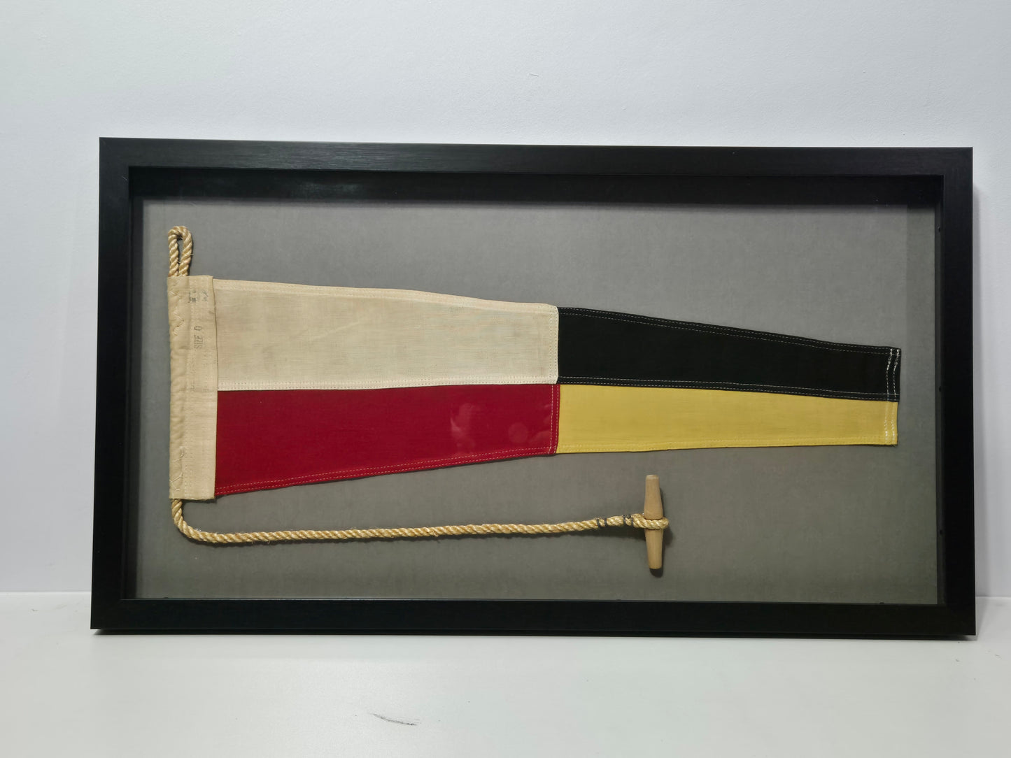Framed Maritime Signal Pennant Numeral Four
