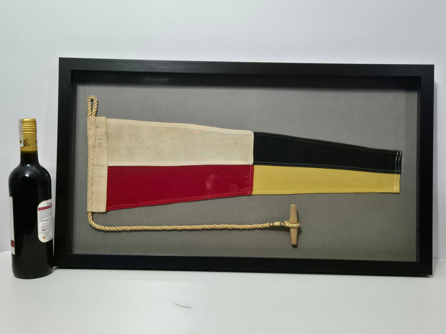 Framed Maritime Signal Pennant Numeral Four