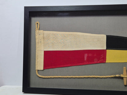 Framed Maritime Signal Pennant Numeral Four