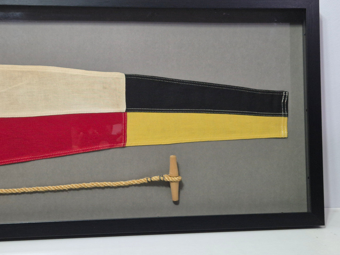 Framed Maritime Signal Pennant Numeral Four