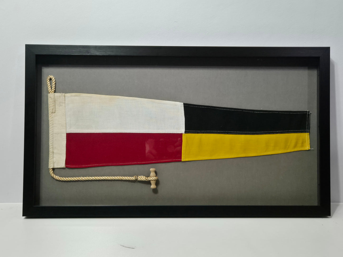 Framed Maritime Signal Pennant Numeral Four
