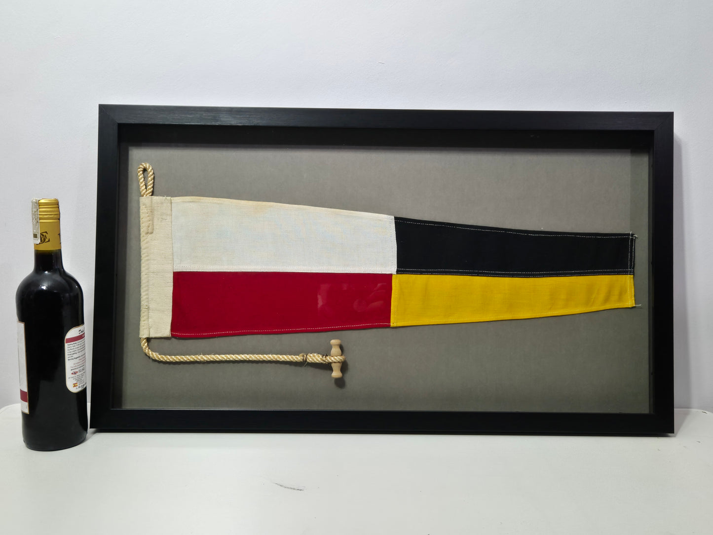 Framed Maritime Signal Pennant Numeral Four