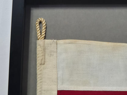 Framed Maritime Signal Pennant Numeral Four