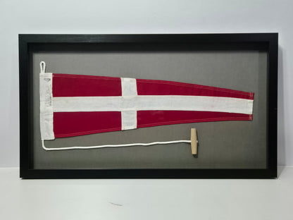 Framed Maritime Signal Pennant Numeral Eight