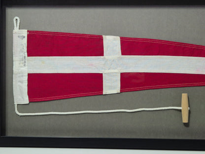 Framed Maritime Signal Pennant Numeral Eight