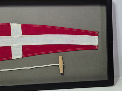 Framed Maritime Signal Pennant Numeral Eight