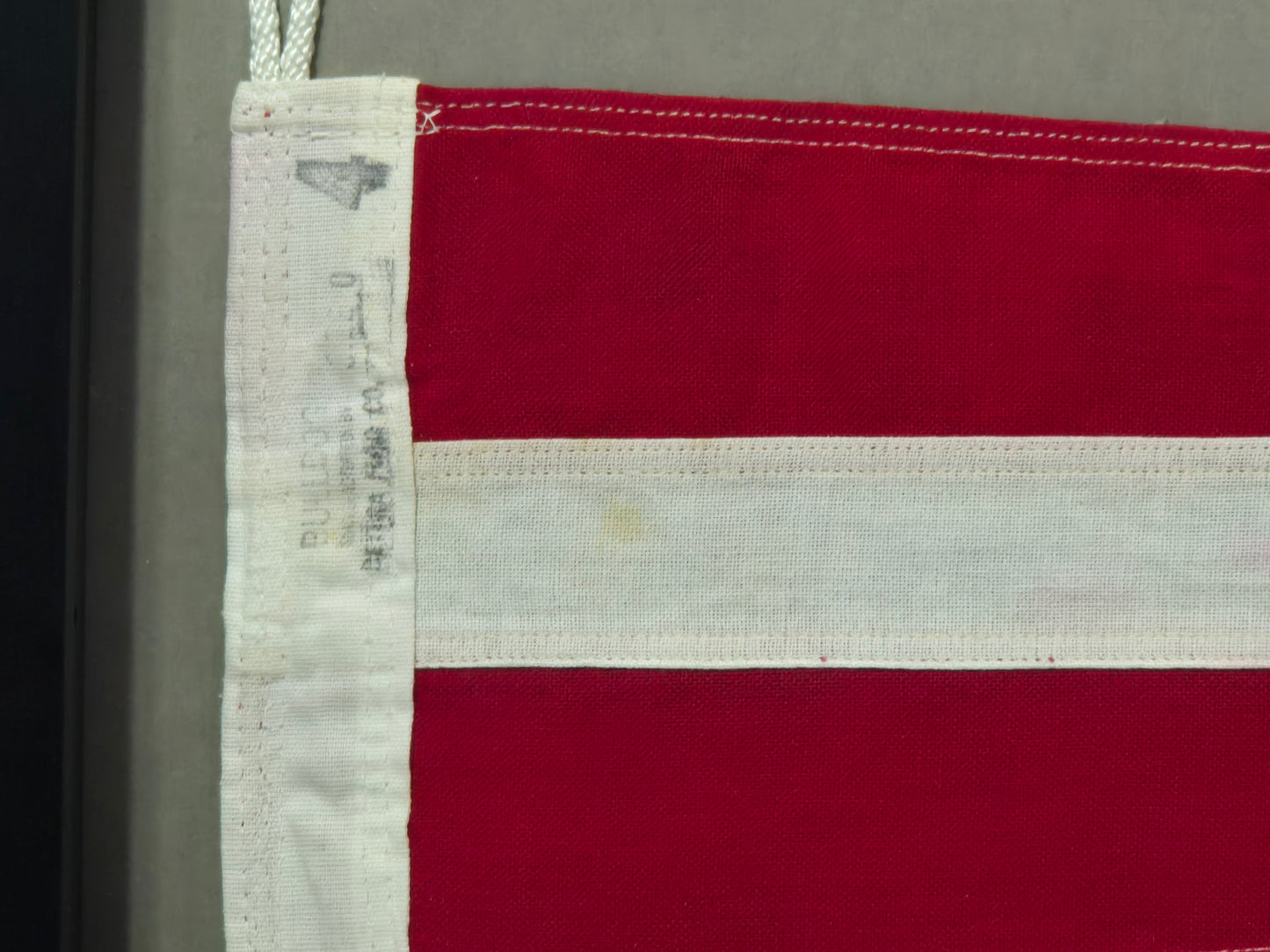 Framed Maritime Signal Pennant Numeral Eight
