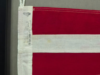 Framed Maritime Signal Pennant Numeral Eight