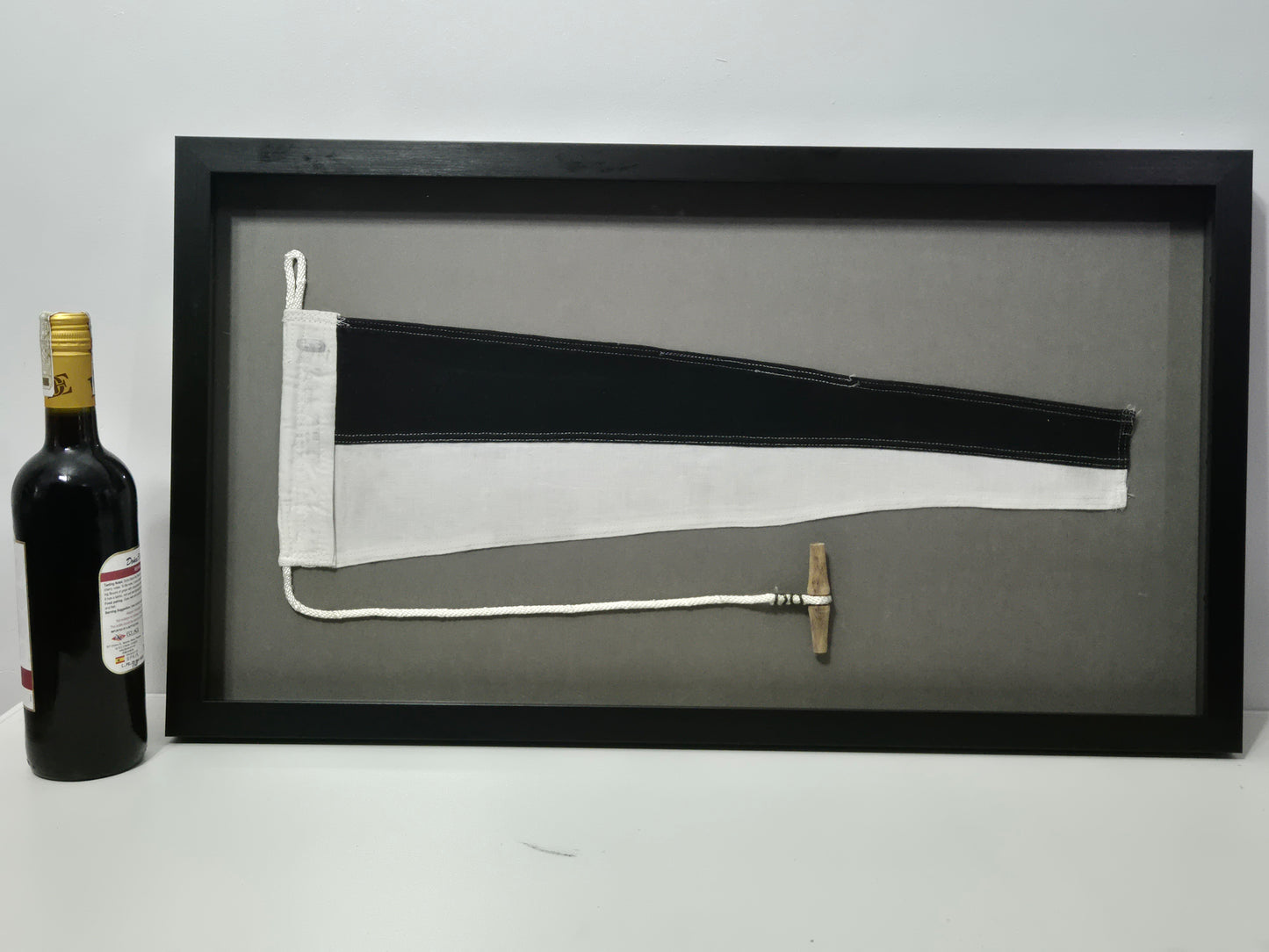 Framed Maritime Signal Pennant Numeral Five