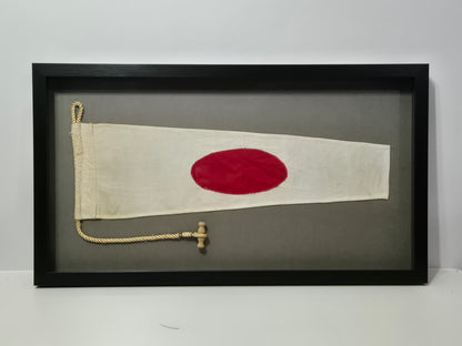 Framed International Code of Signals Numeral One Linen Pennant