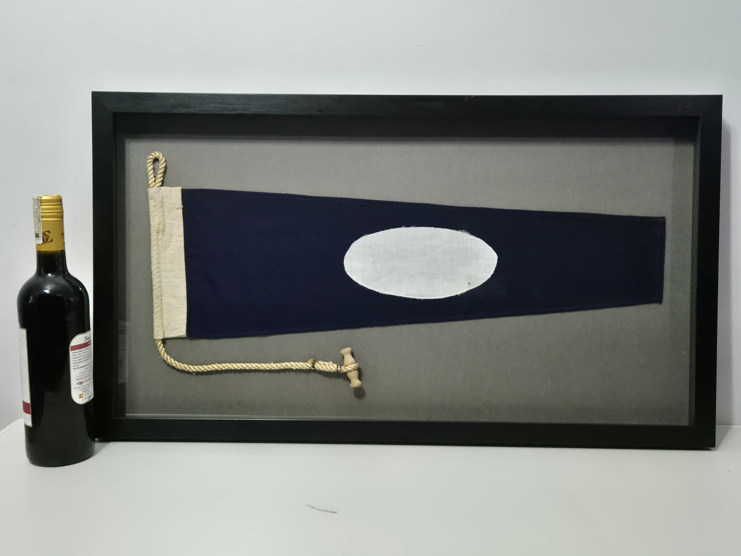 Framed International Code of Signals Numeral Two Linen Pennant