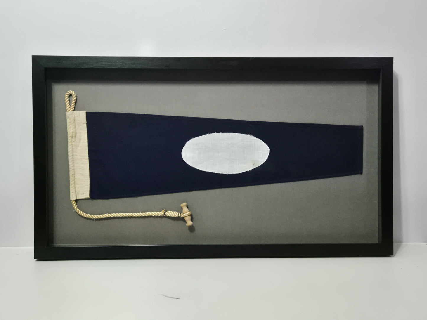 Framed International Code of Signals Numeral Two Linen Pennant