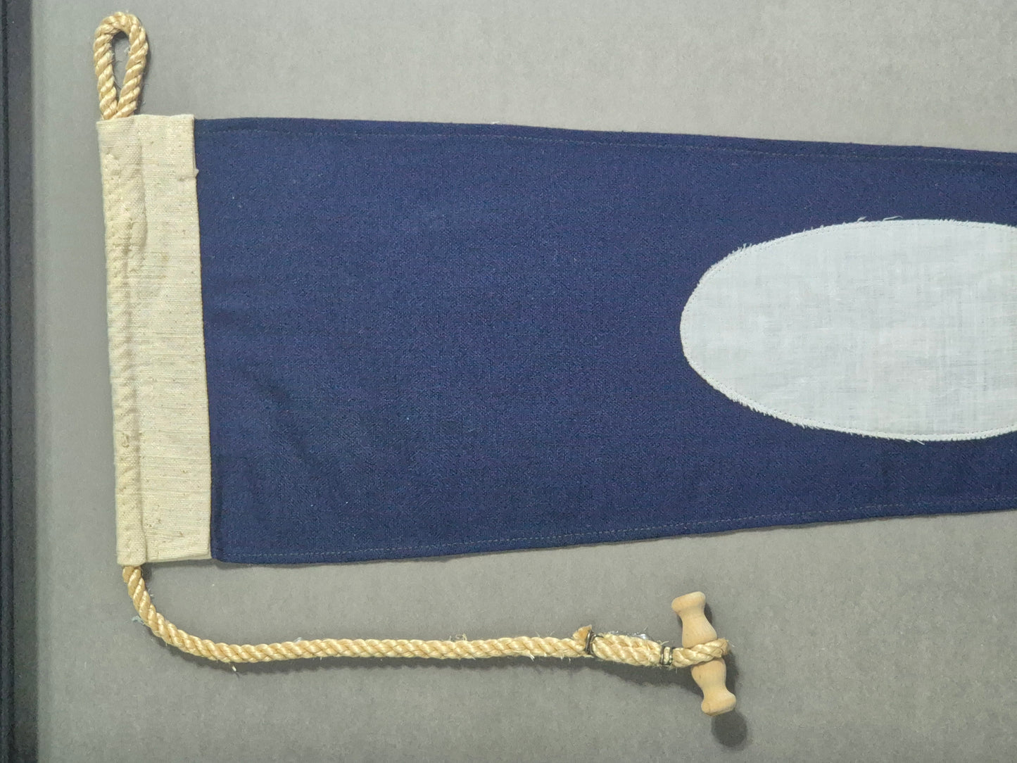 Framed International Code of Signals Numeral Two Linen Pennant