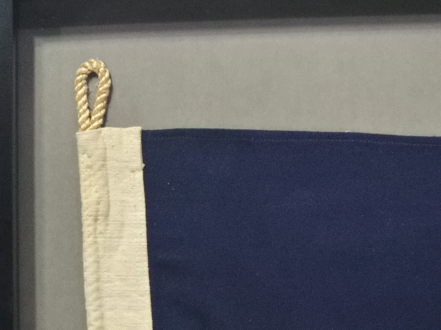 Framed International Code of Signals Numeral Two Linen Pennant