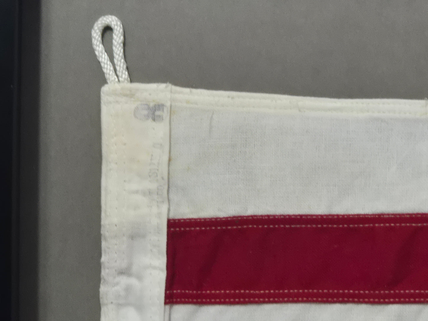 Framed International Code of Signals Numeral Eight Linen Pennant