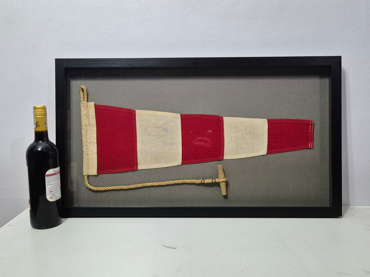 Framed International Code of Signals Answering Pennant