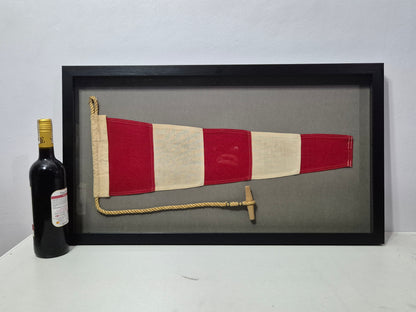 Framed International Code of Signals Answering Pennant