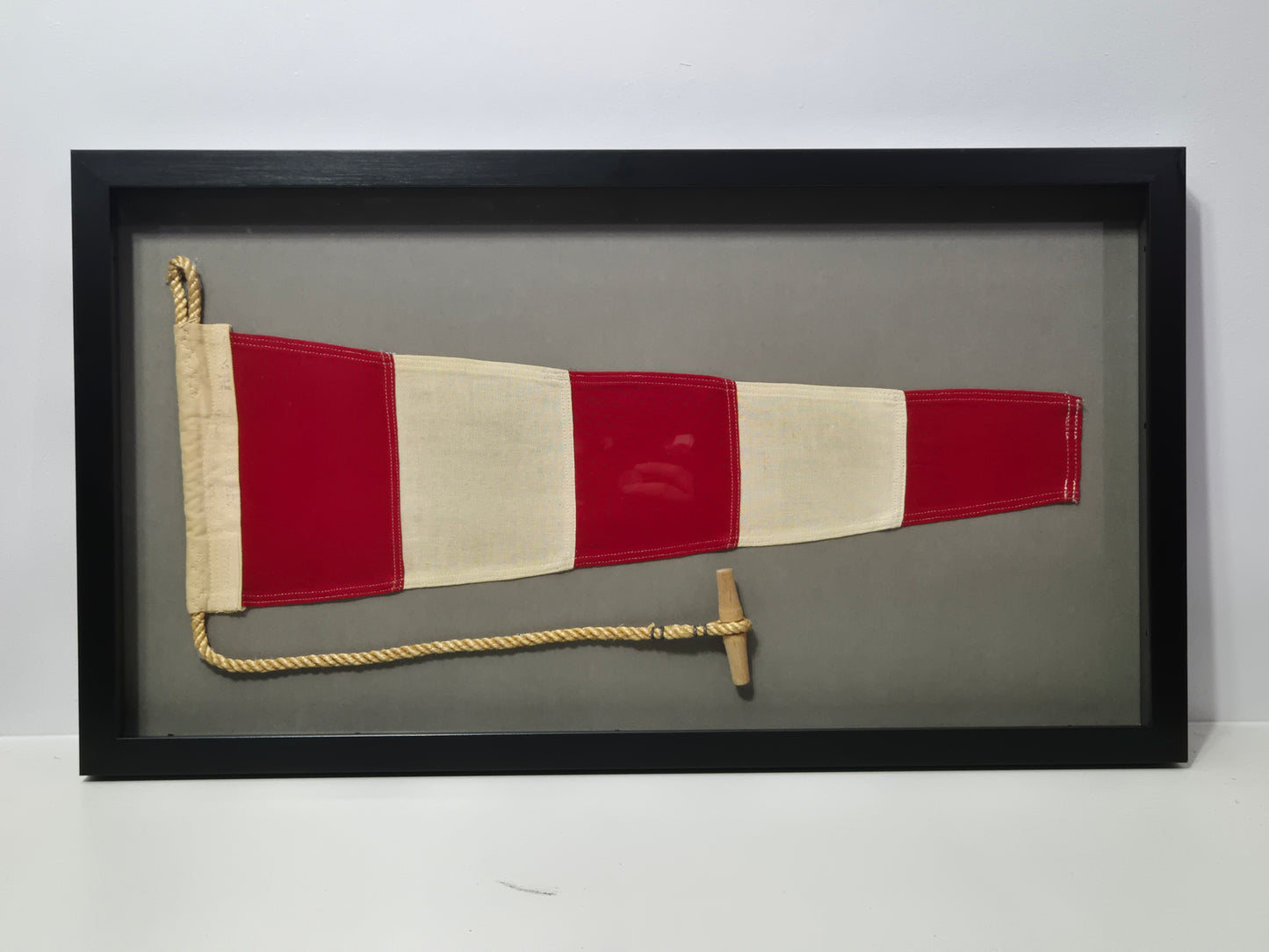 Framed International Code of Signals Answering Pennant