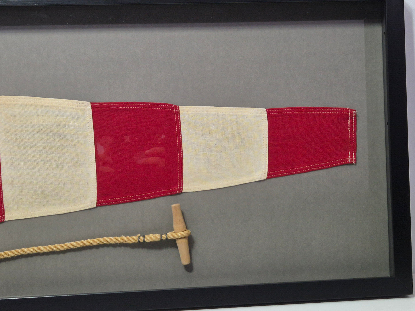 Framed International Code of Signals Answering Pennant