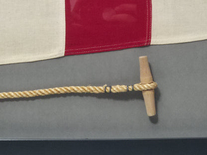 Framed International Code of Signals Answering Pennant