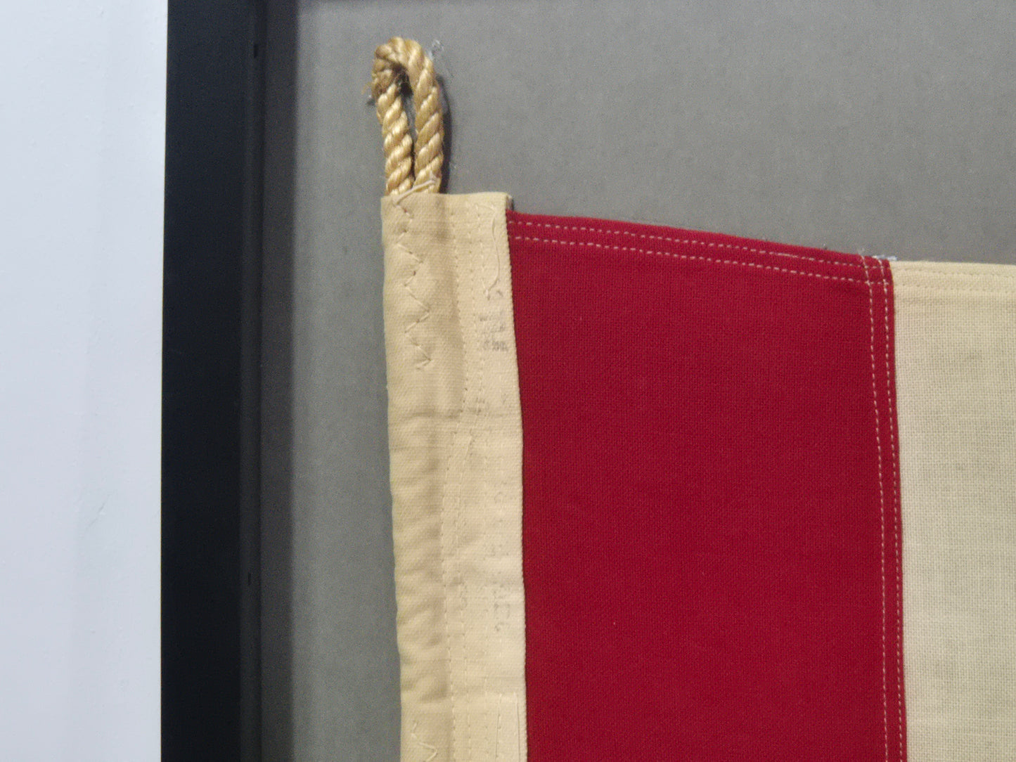Framed International Code of Signals Answering Pennant